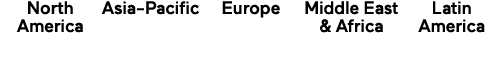 North America Asia-Pacific Europe Middle East & Africa Latin America