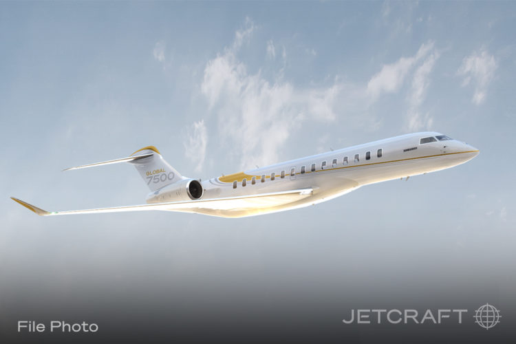 2022 Bombardier Global 7500 S/N 70094